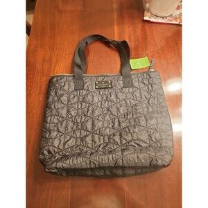 Kate Spade "Bon Shopper" Black Quilted Signature Tote Bag NWT